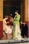 Arab or Arabic people and life. Orientalism oil paintings  375